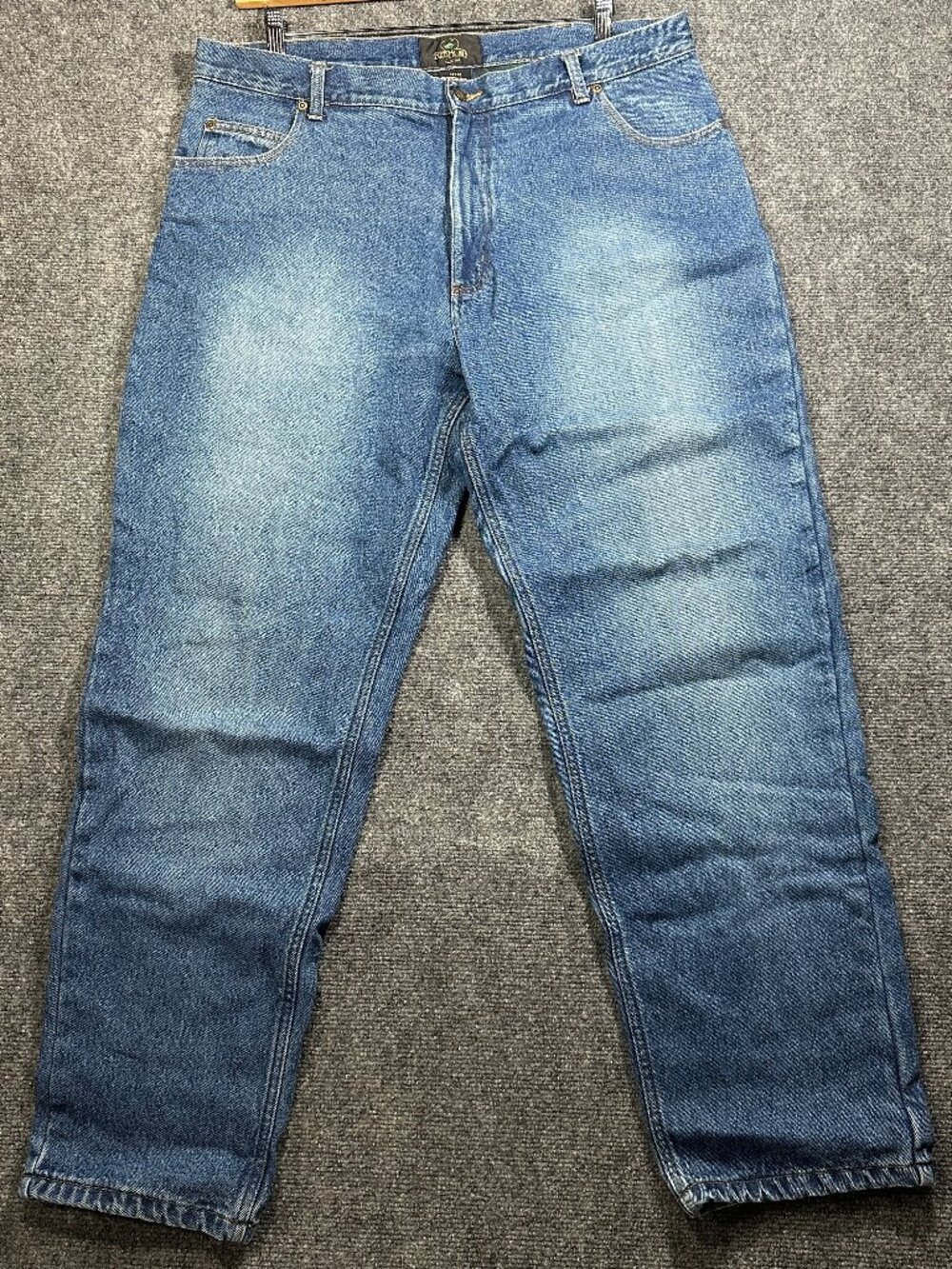 RedHead Jeans Mens 38 Flannel Lined Medium Wash Cotton Pockets Outdoor